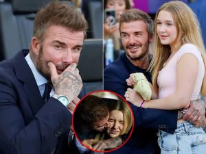 David Beckham says goodbye to his only daughter…more